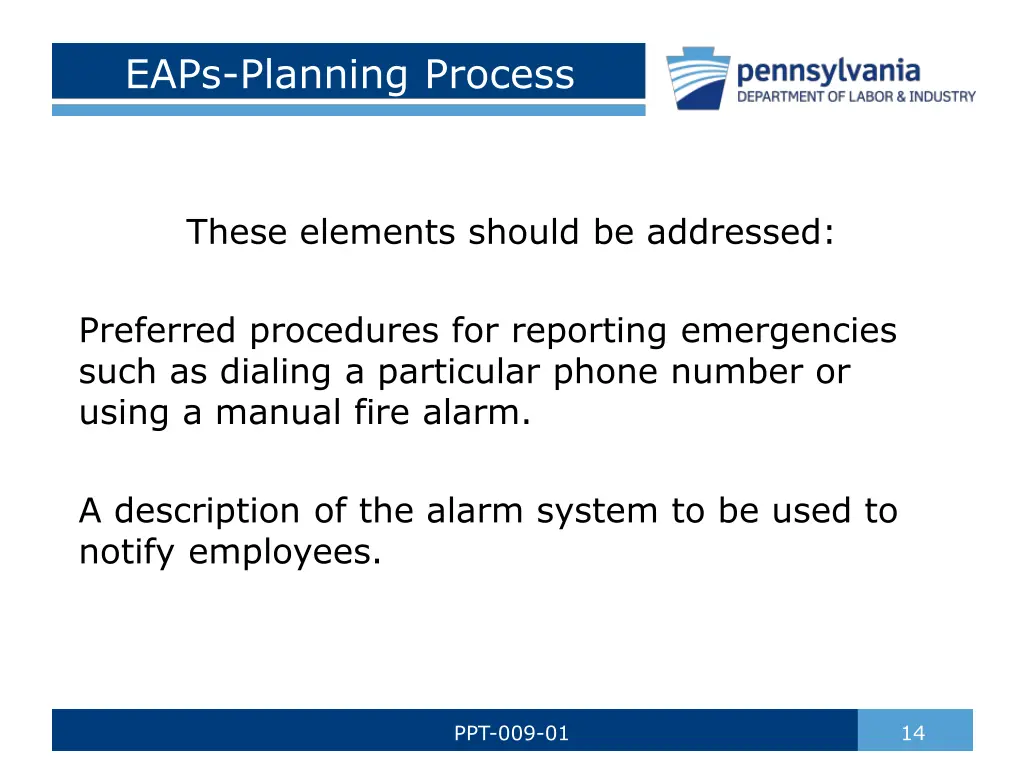 eaps planning process