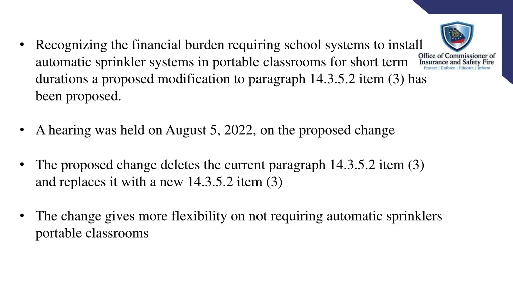 recognizing the financial burden requiring school