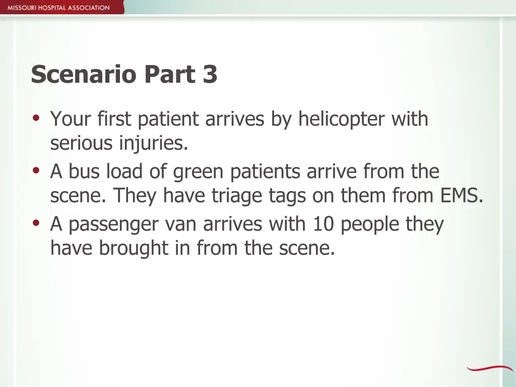 scenario part 3