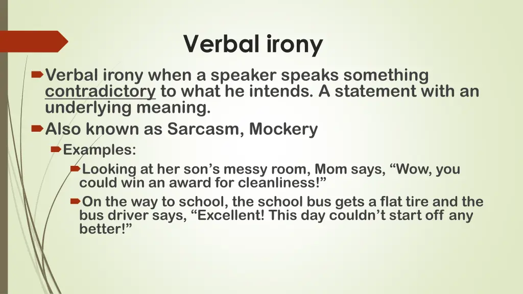 verbal irony