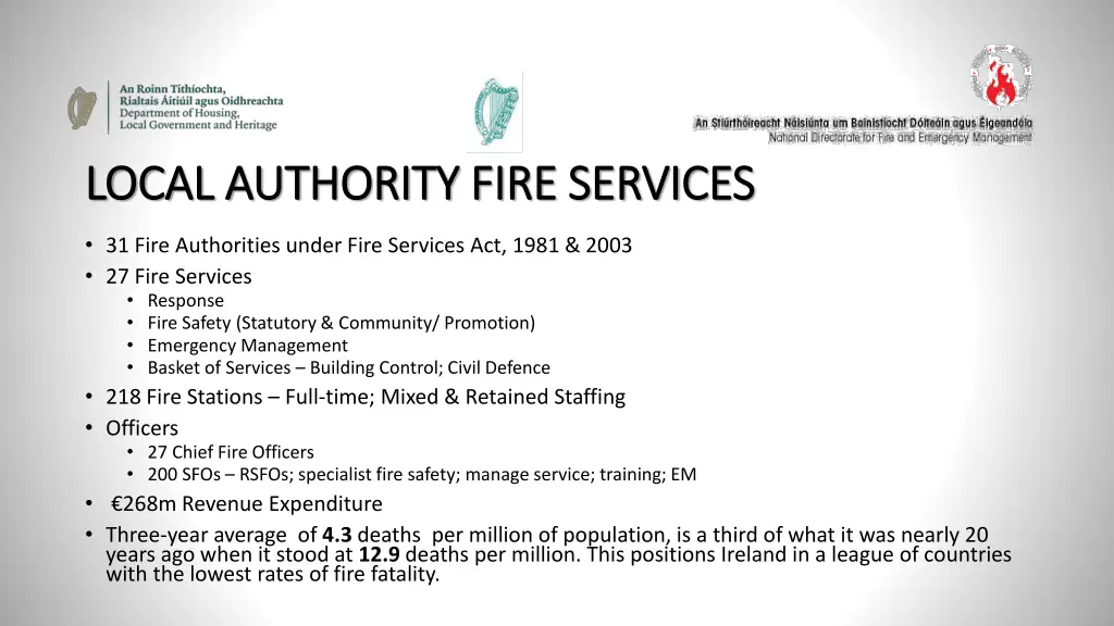 local authority fire services local authority