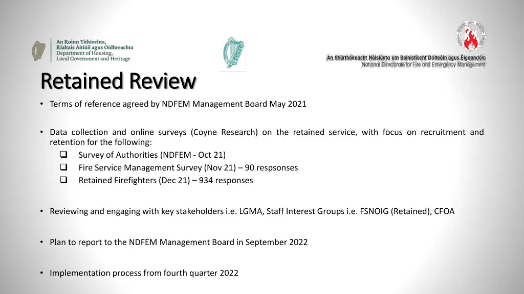 retained review retained review terms