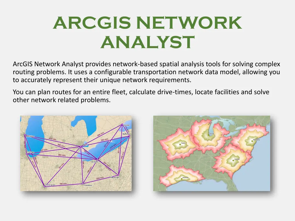 arcgis network analyst