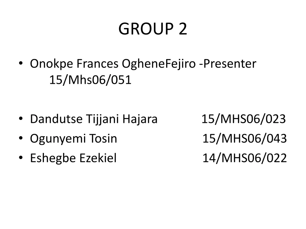 group 2