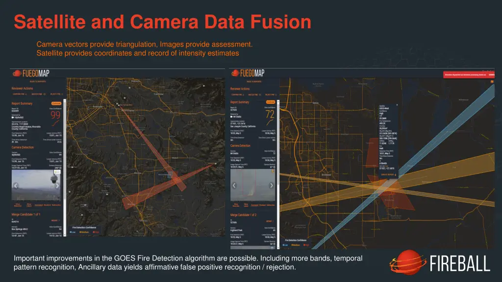 satellite and camera data fusion