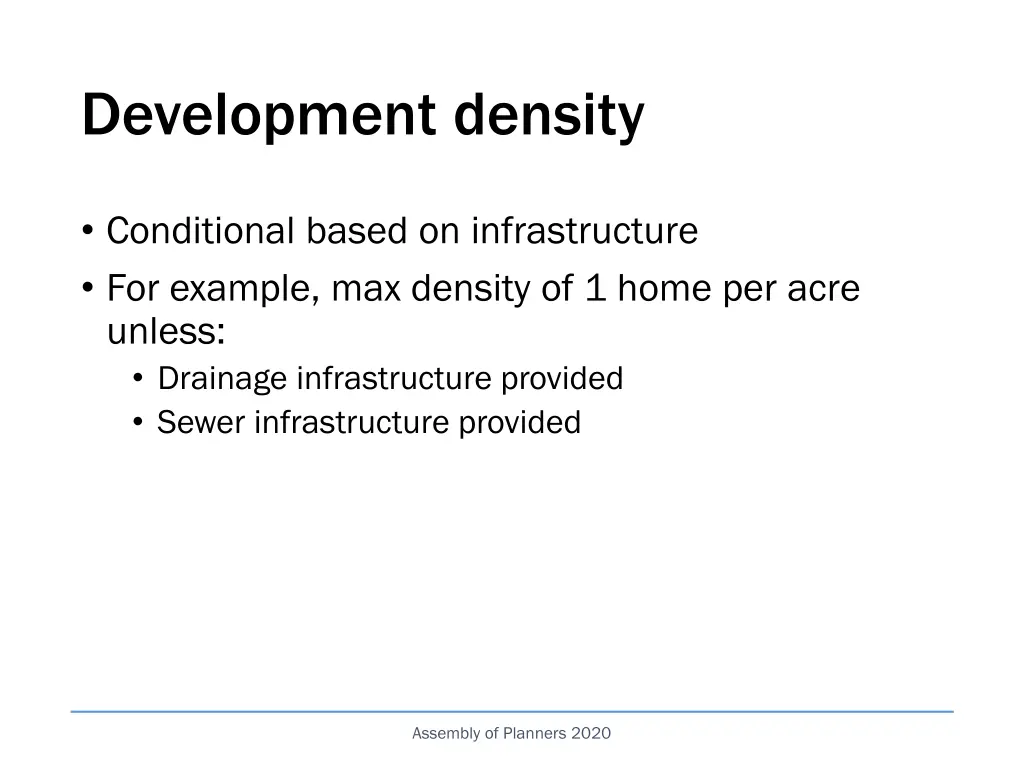 development density