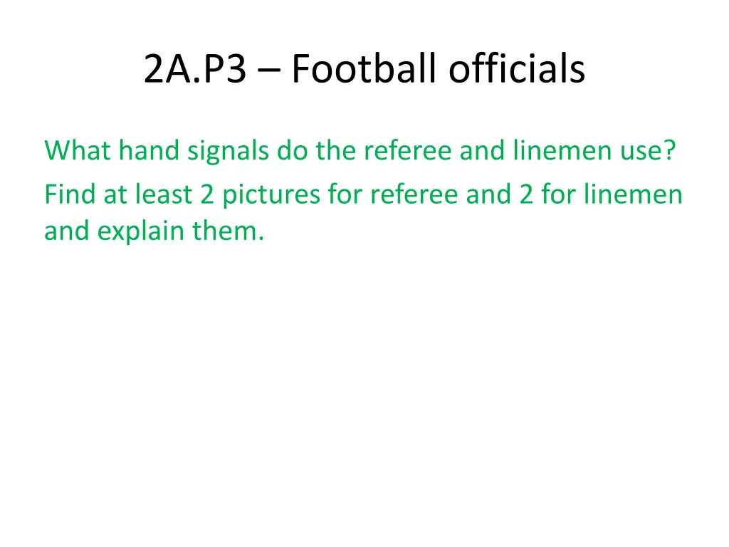 2a p3 football officials