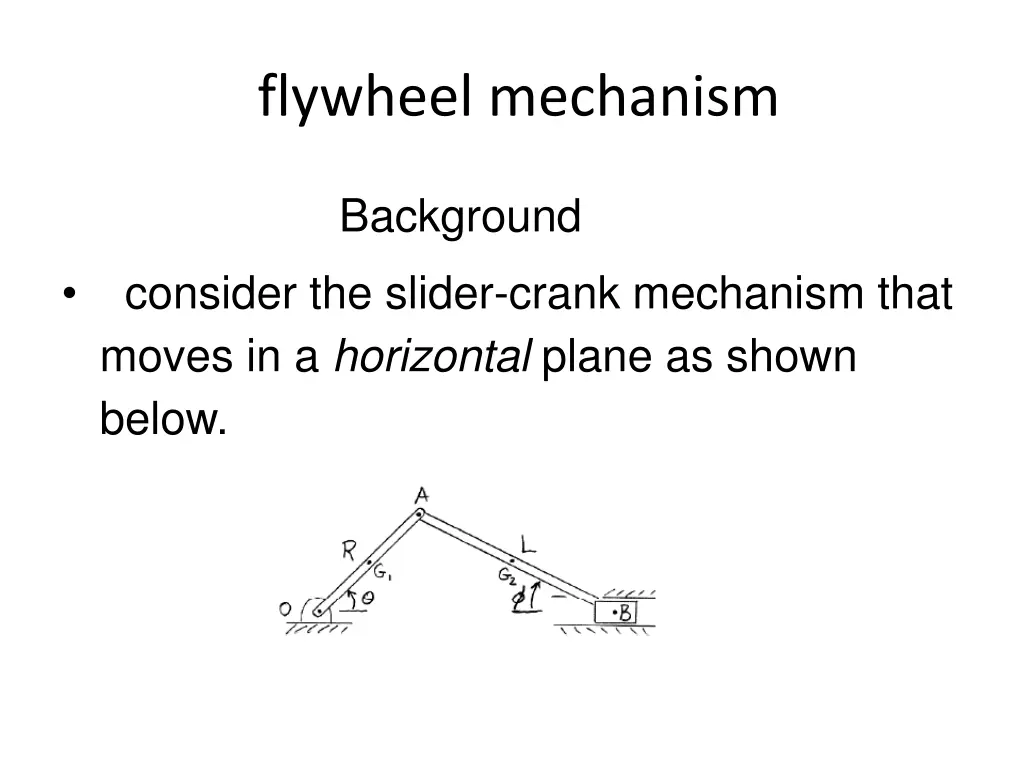 flywheel mechanism