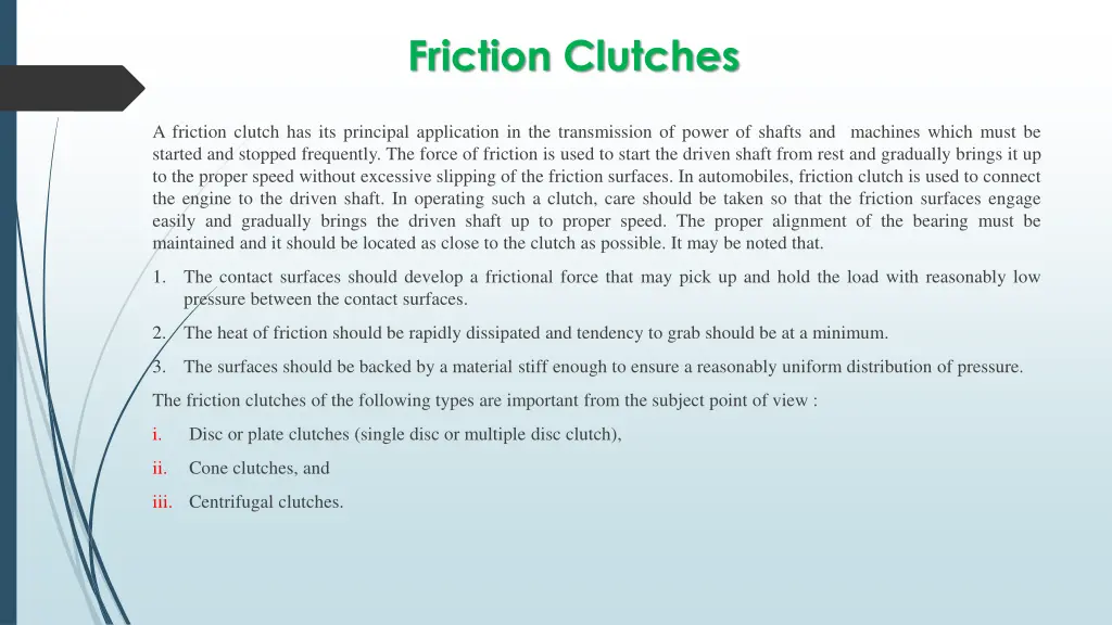 friction clutches