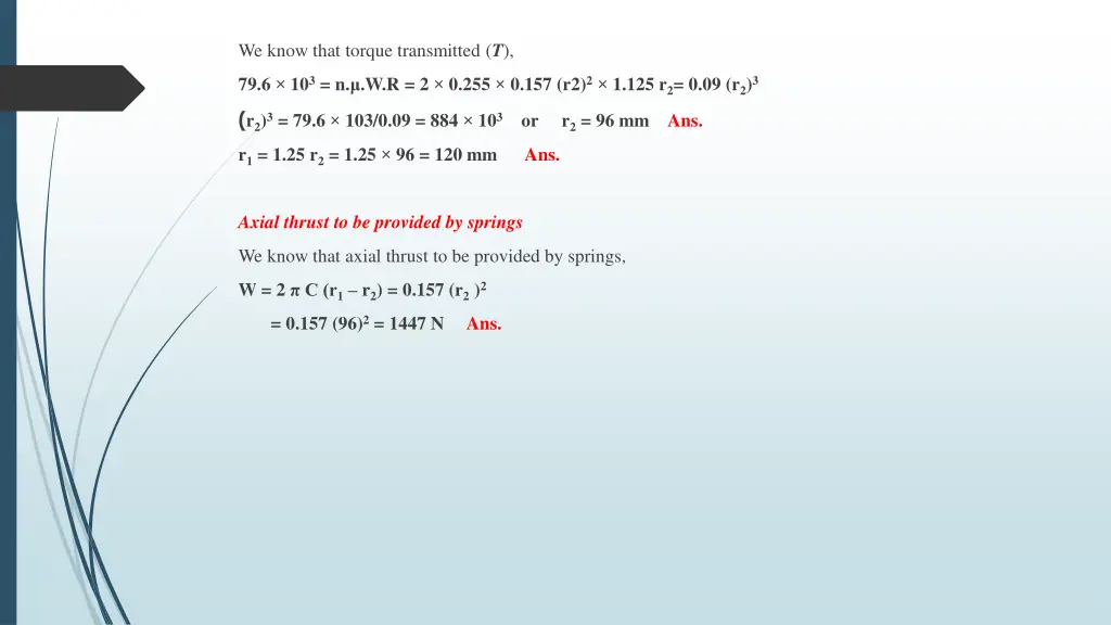 we know that torque transmitted t