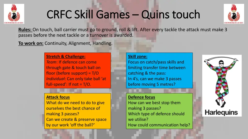 crfc skill games crfc skill games quins touch