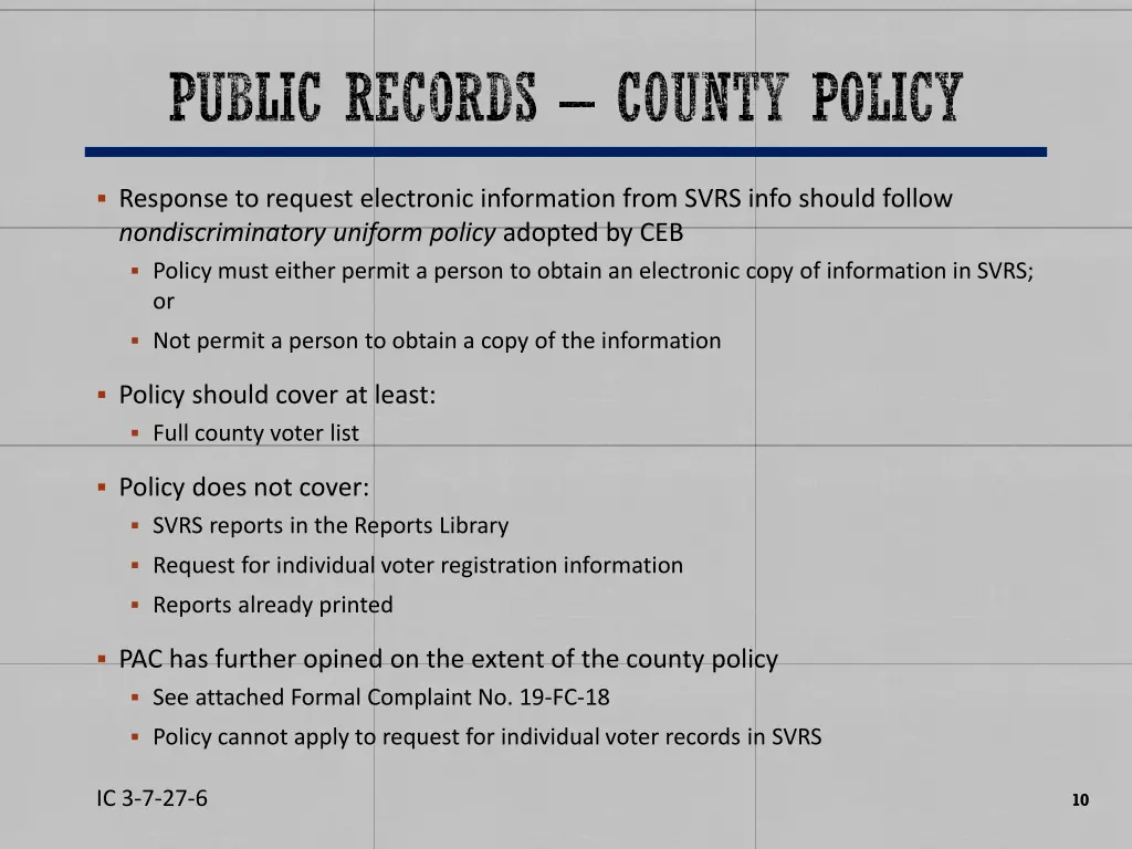 public records county policy