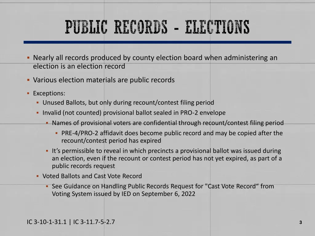 public records elections