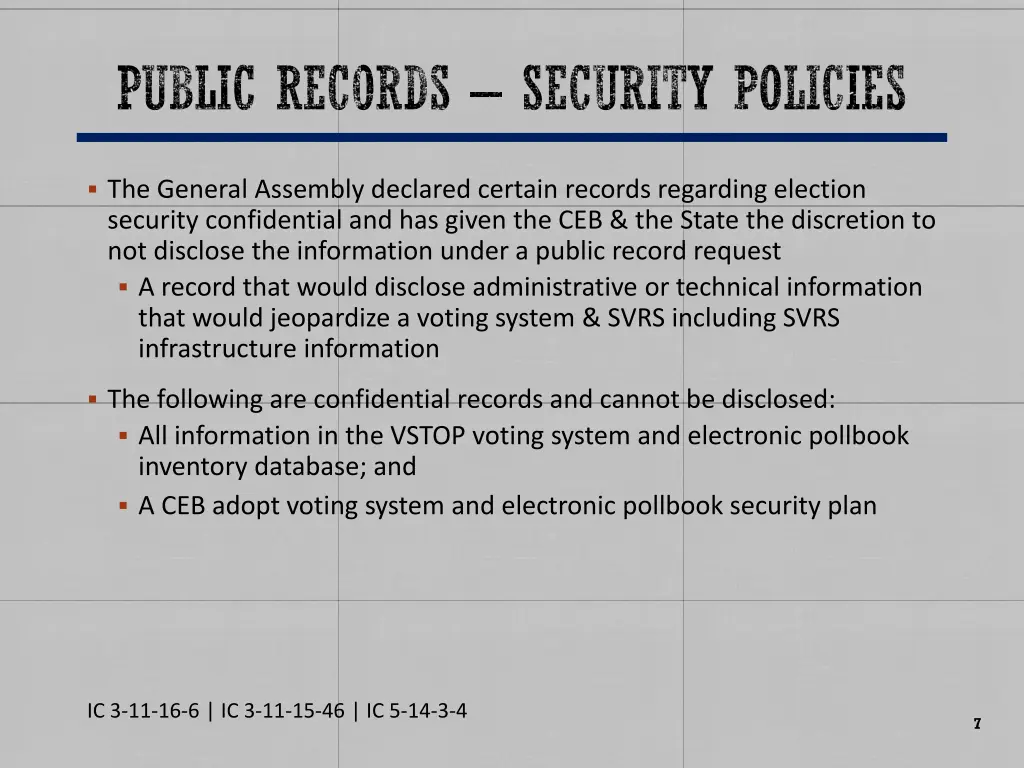 public records security policies