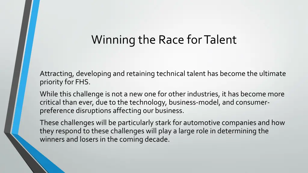 winning the race for talent