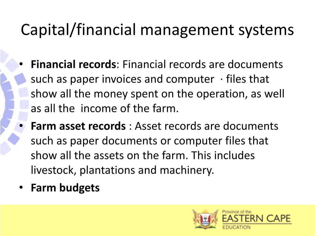 capital financial management systems