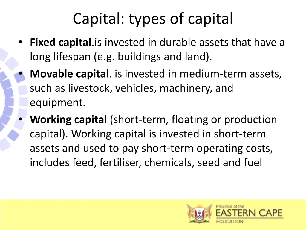 capital types of capital