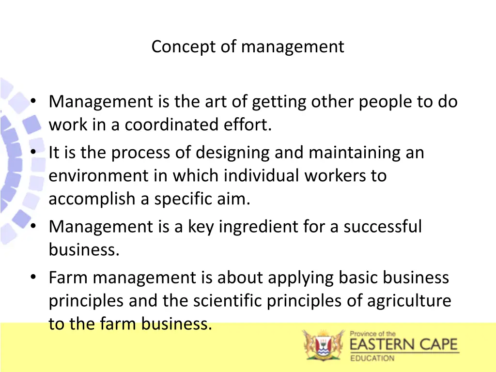 concept of management