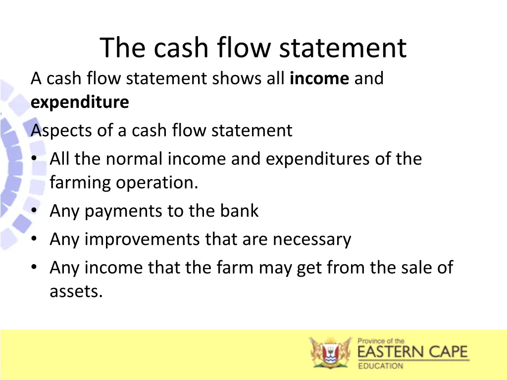 the cash flow statement a cash flow statement