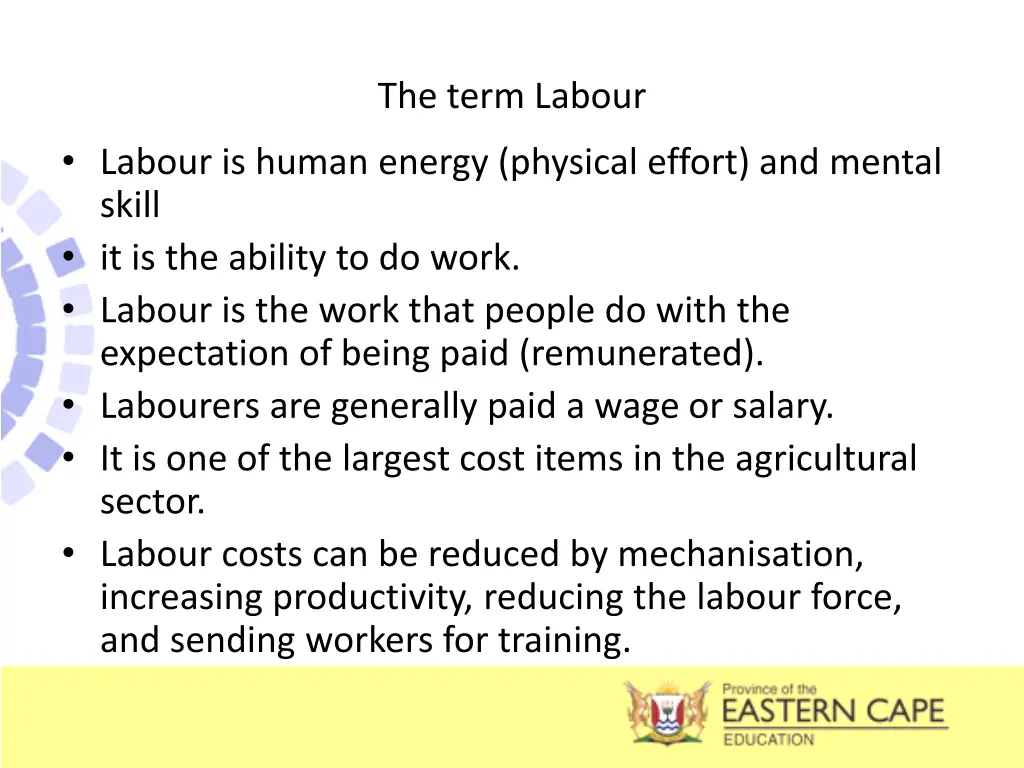 the term labour