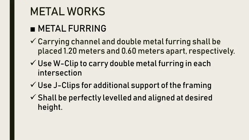 metal works metal furring carrying channel