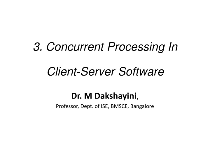 3 concurrent processing in