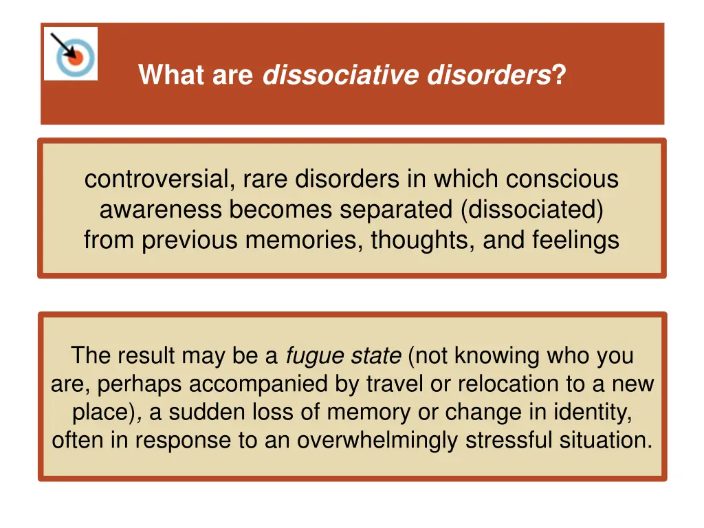 what are dissociative disorders