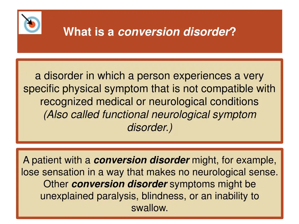 what is a conversion disorder