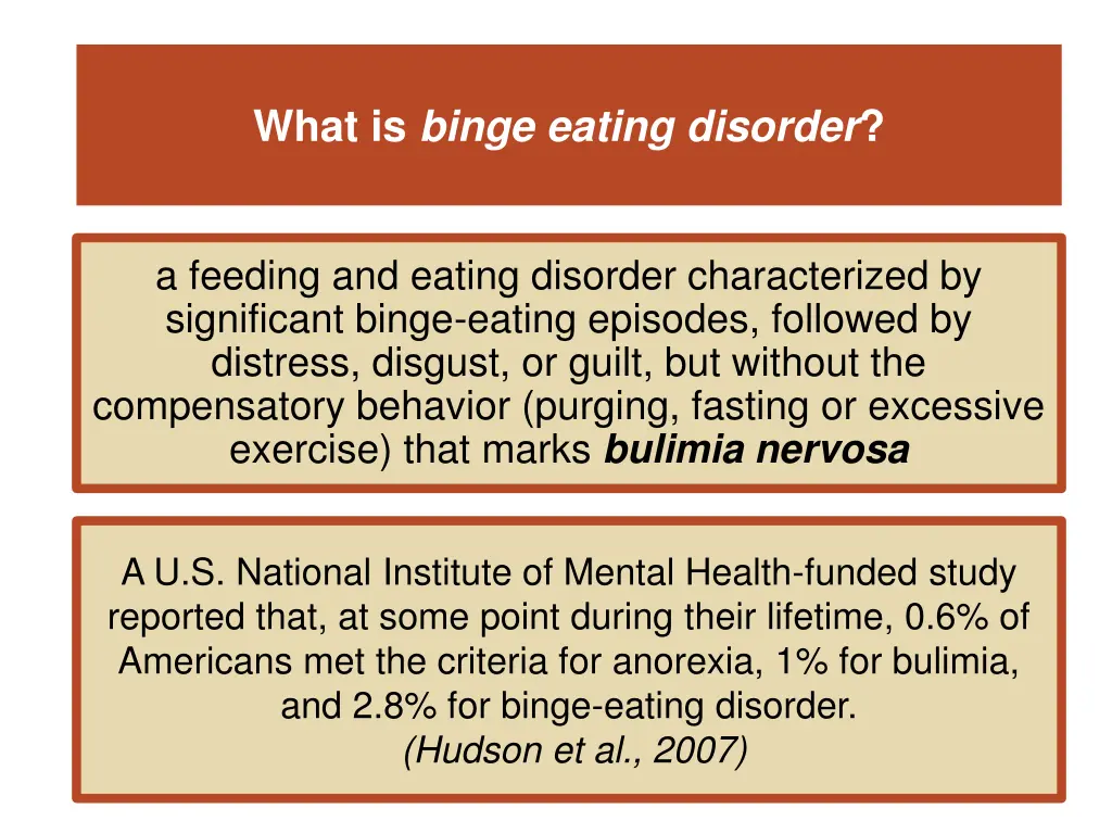 what is binge eating disorder