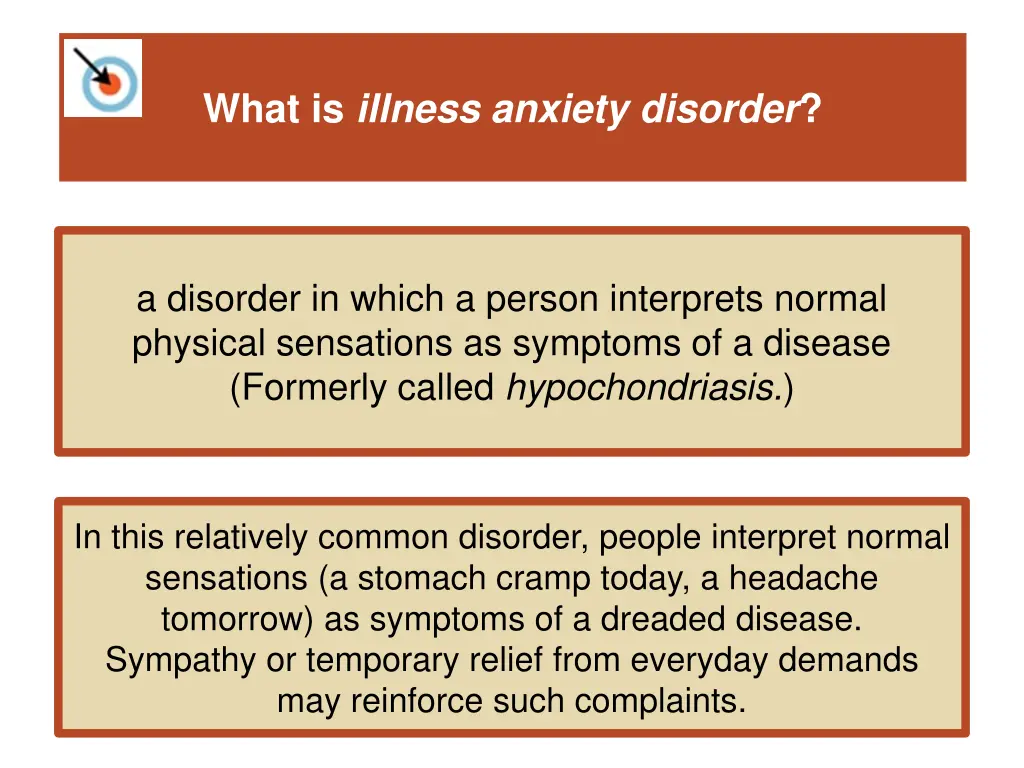 what is illness anxiety disorder