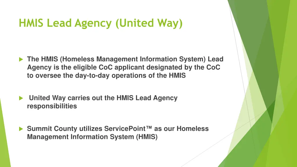 hmis lead agency united way