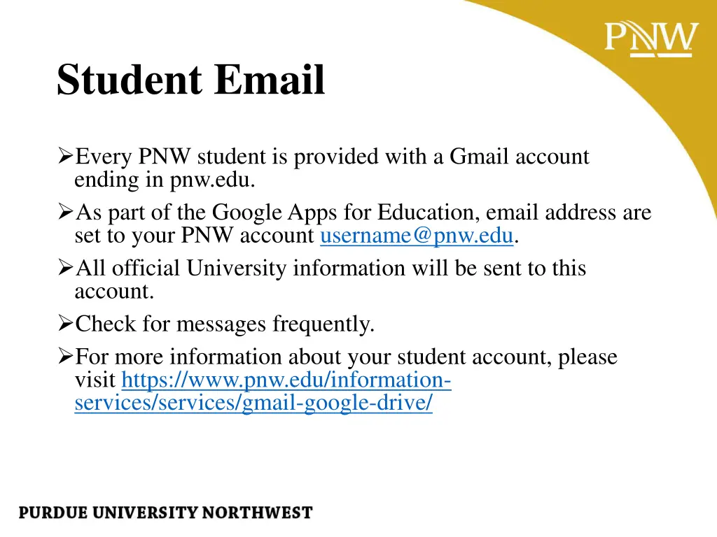 student email