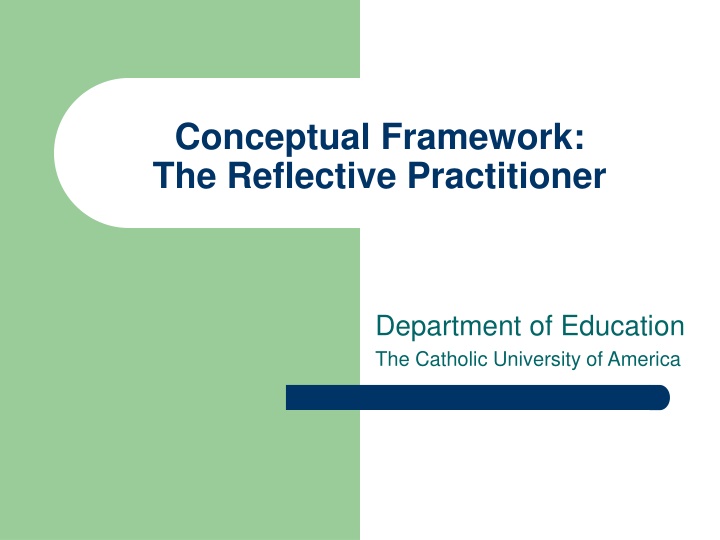 conceptual framework the reflective practitioner