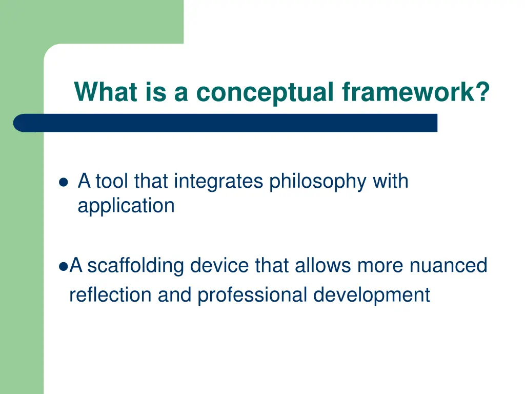 what is a conceptual framework