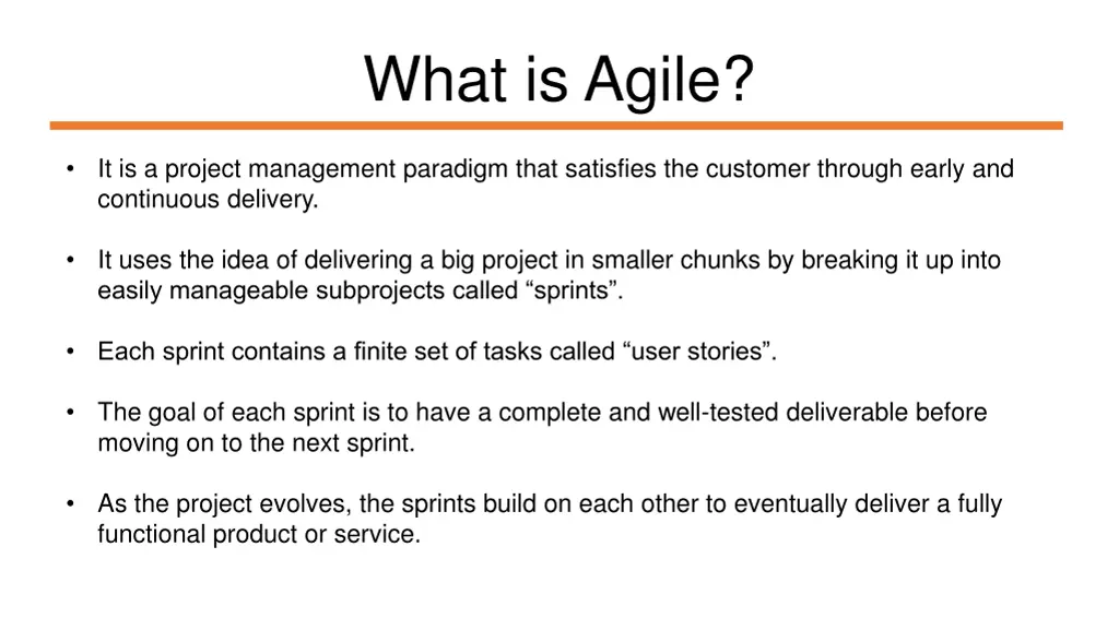 what is agile