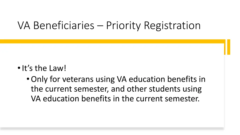 va beneficiaries priority registration