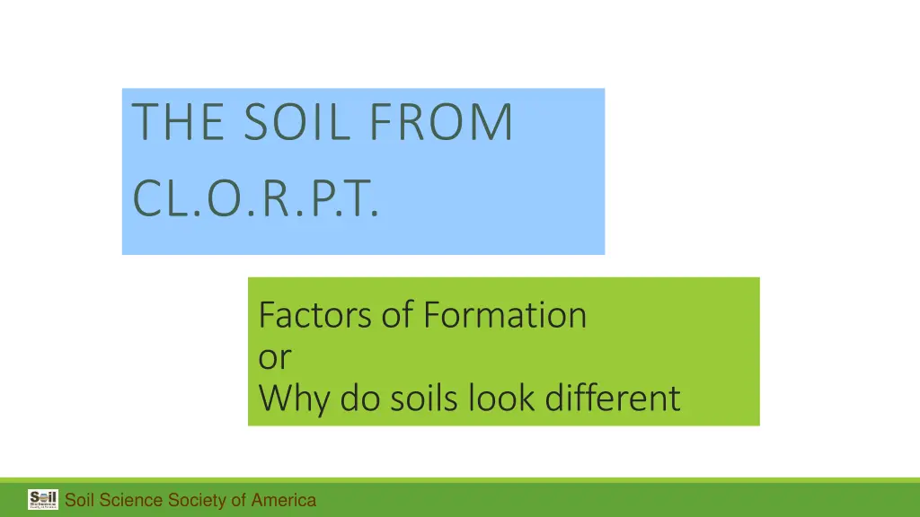 the soil from cl o r p t