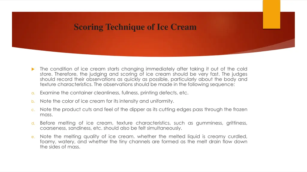 scoring technique of ice cream 1