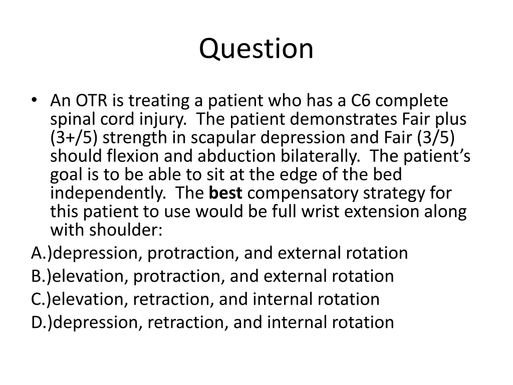 question 7