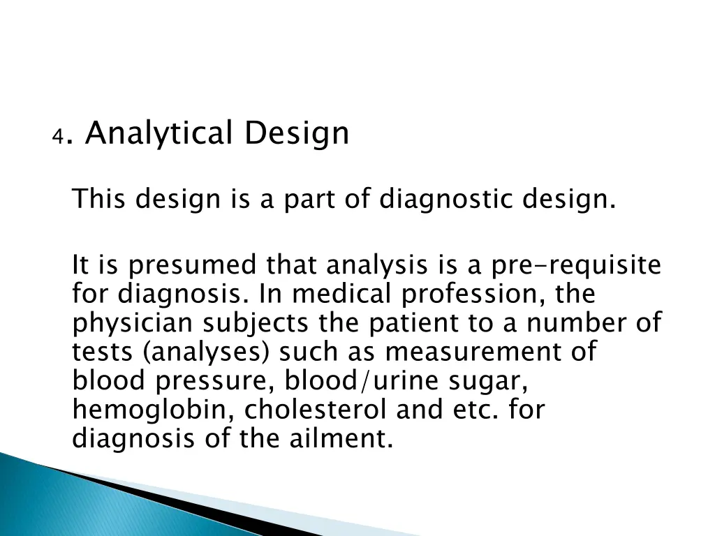 4 analytical design