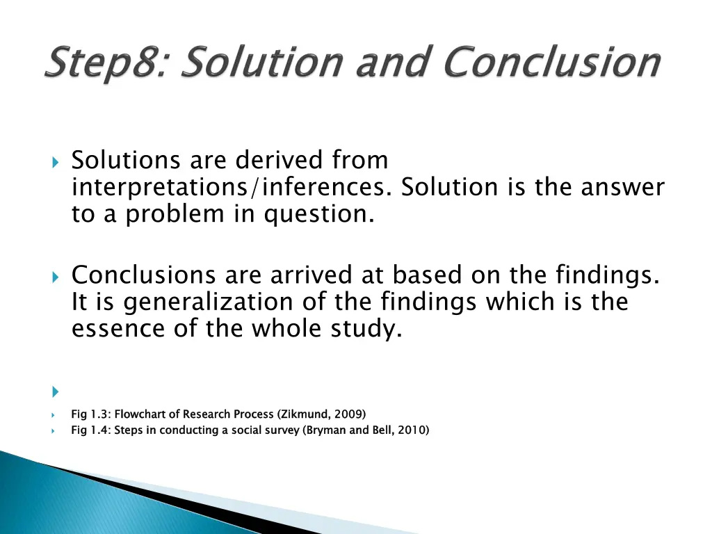 solutions are derived from interpretations