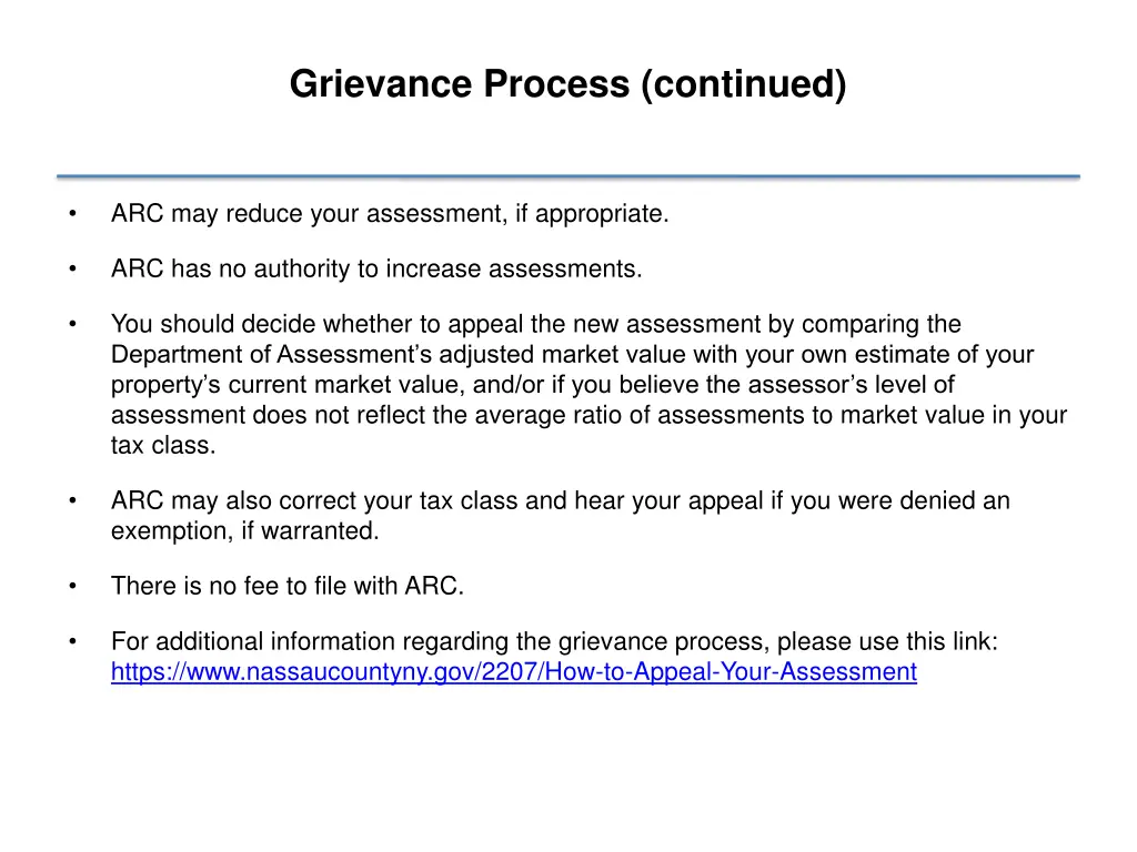 grievance process continued