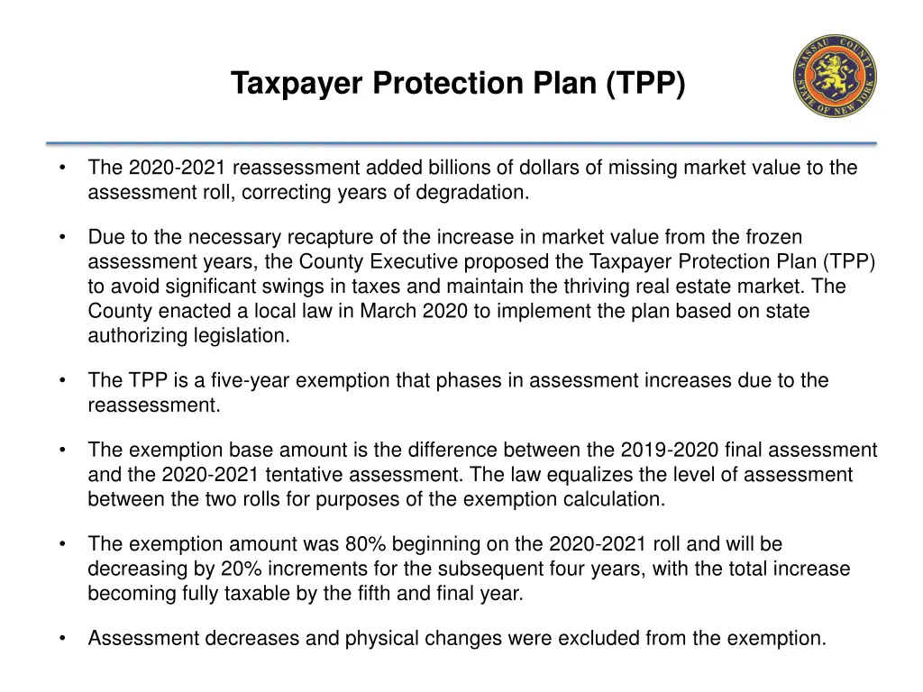 taxpayer protection plan tpp