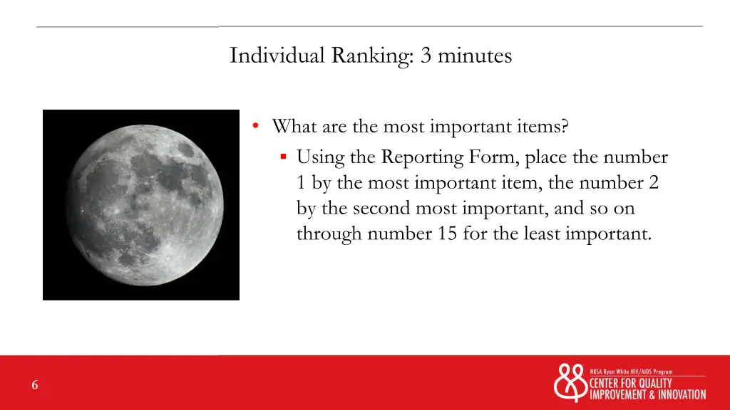 individual ranking 3 minutes