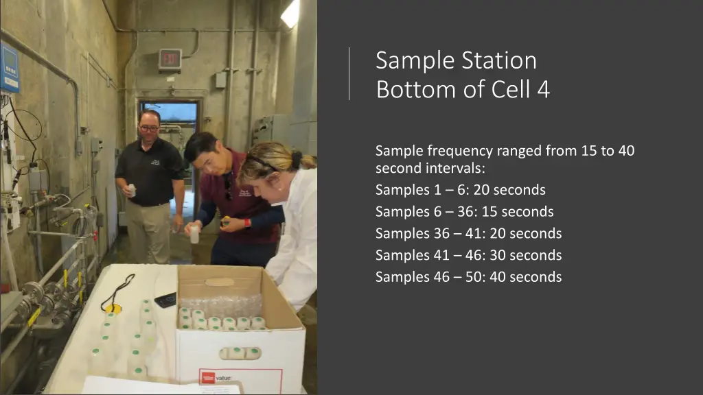 sample station bottom of cell 4