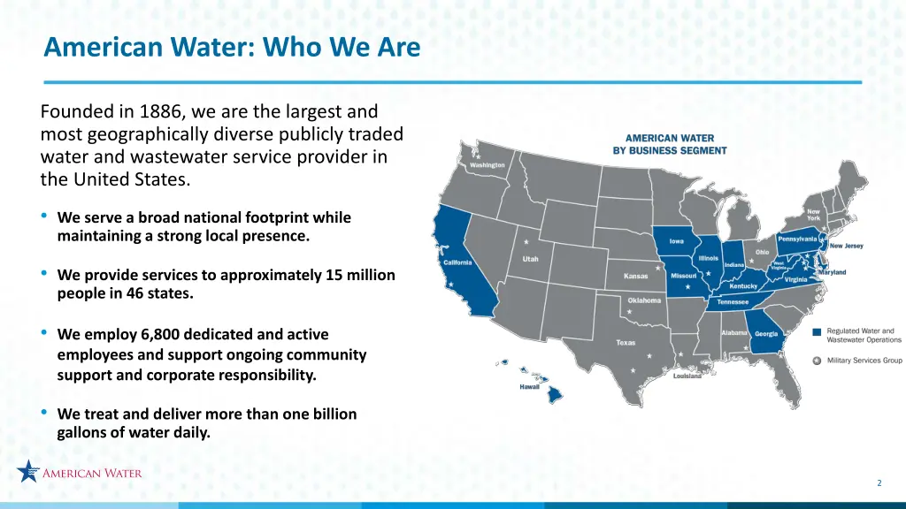 american water who we are