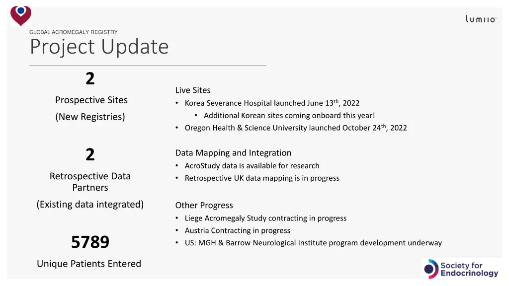 global acromegaly registry project update