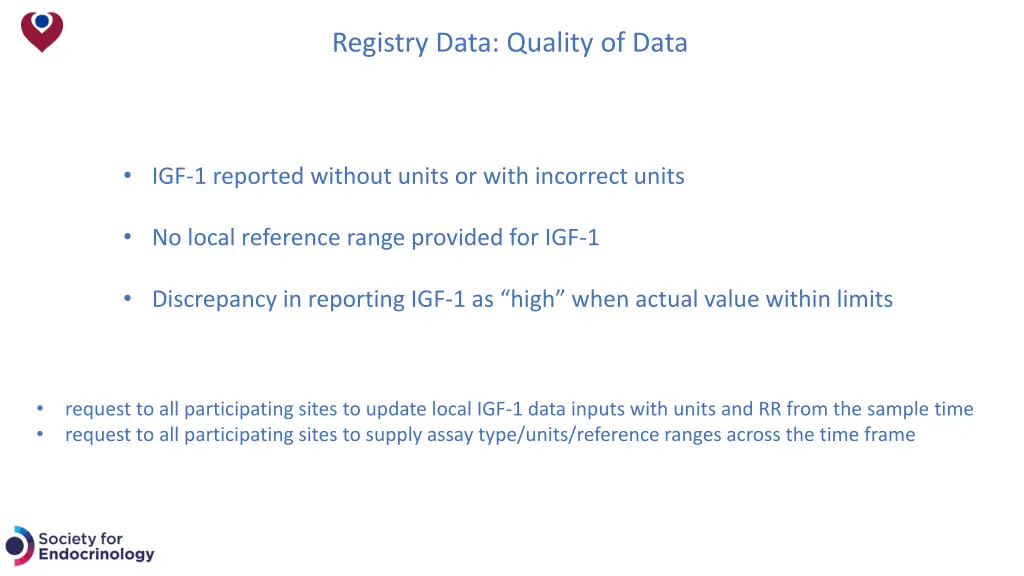 registry data quality of data