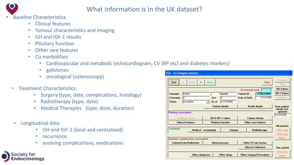 what information is in the uk dataset