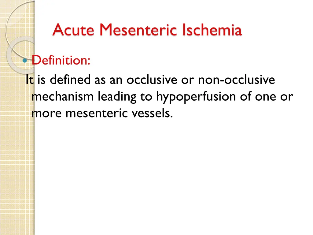 acute mesenteric ischemia 1